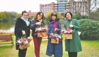 冬至送温馨，中信银行锡山支行携手天一中学工会开展插花活动