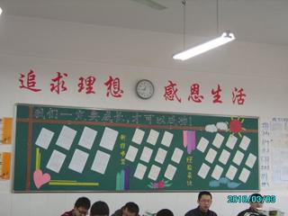 20100303高一年级进行新学期第一期版报评比