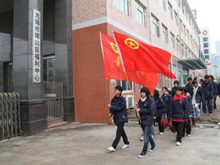 20100305我校志愿者到江南颐养院慰问